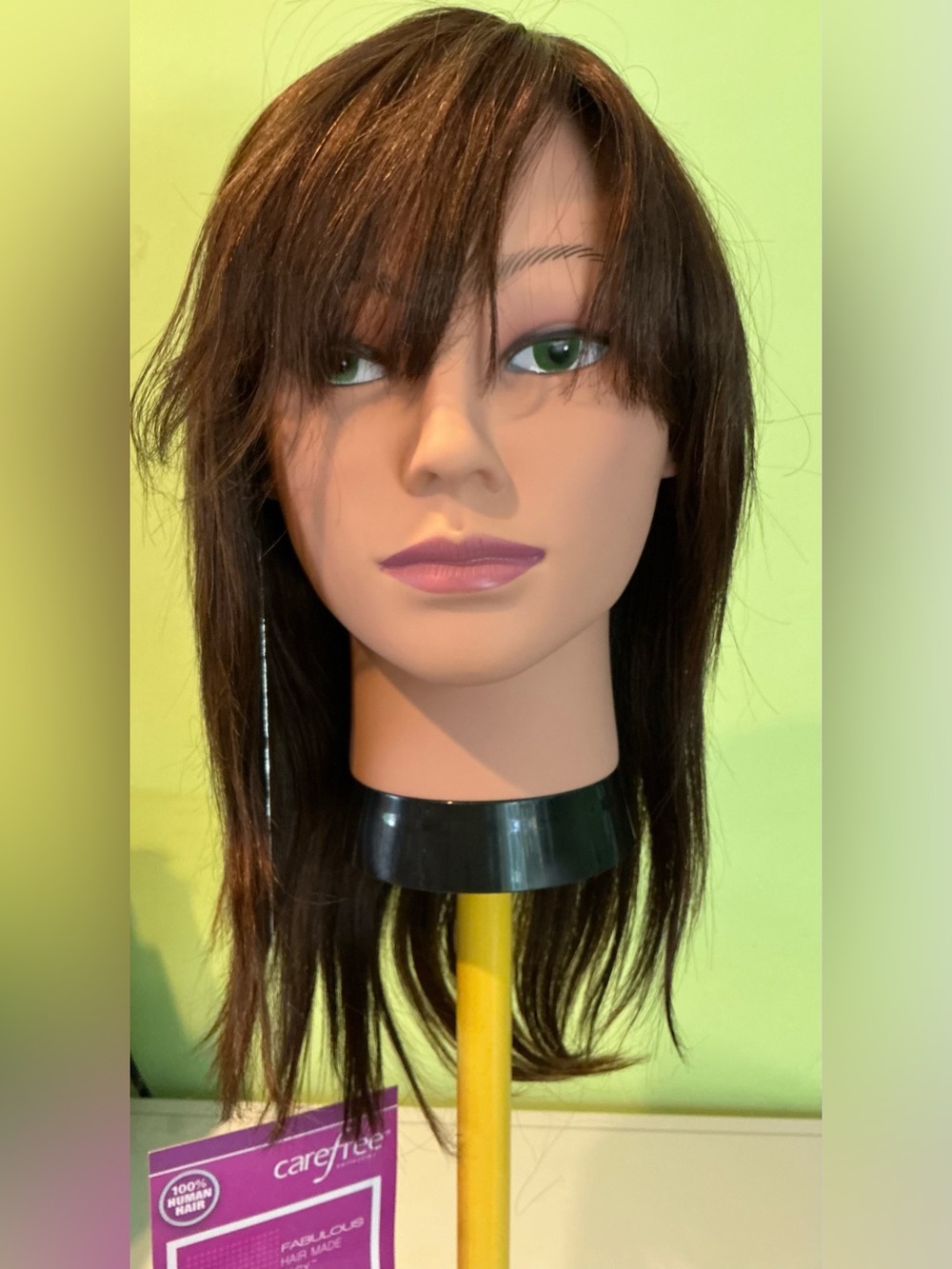 New Care Free 100% Human Hair Color F4/30 Full Wig